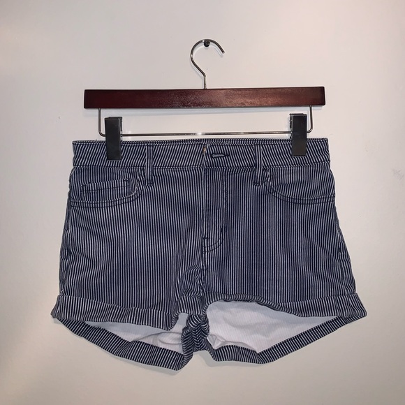 H&M Dark Blue High Waist Jean shorts size 4 - Picture 2 of 7